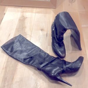 Miu Miu brown leather boots